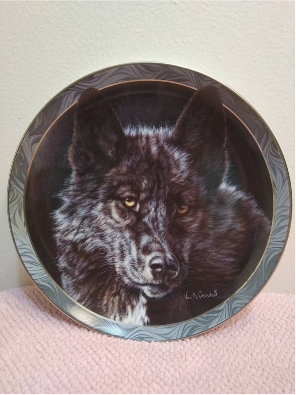 Vivi Crandall Plate Wolf Keeper of the Night Mystic Spirit 4th Issu Ltd Bradford